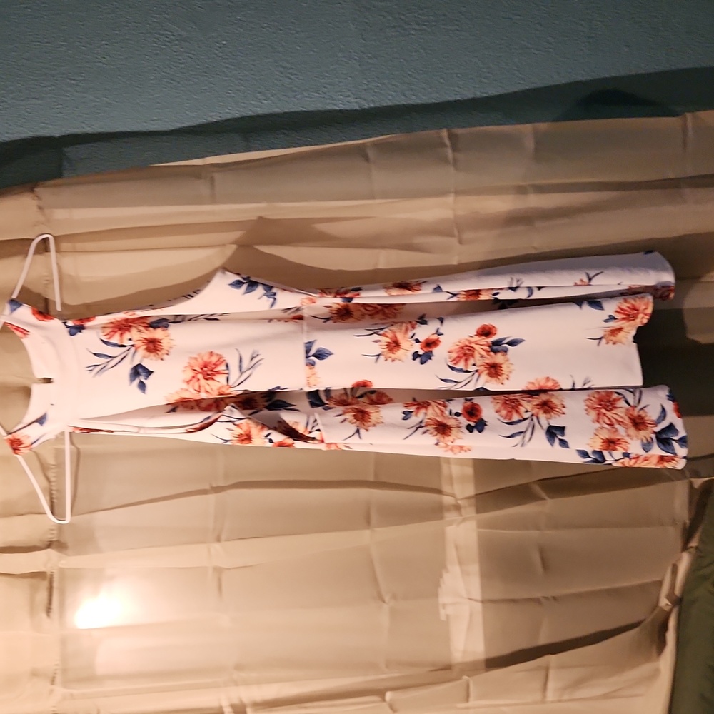 White Floral Dress